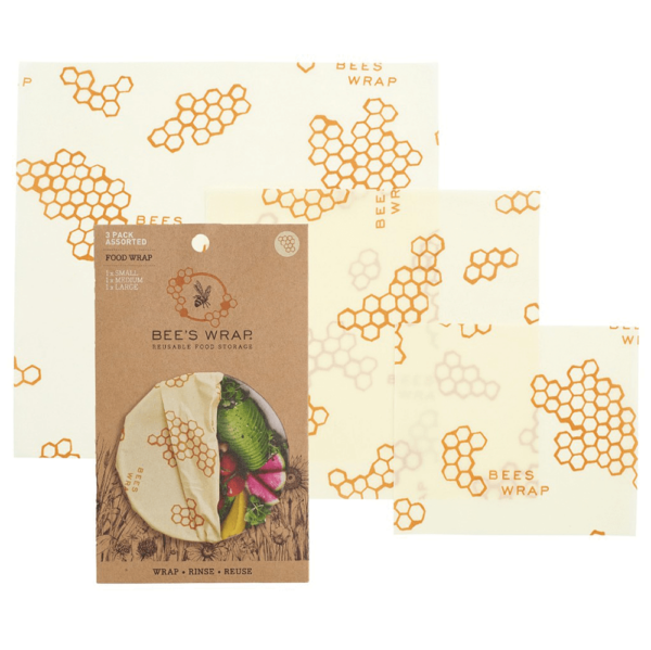 Bee's Wrap - Naturligt och Ekovänligt Folie S/M/L - 3-pack, Honeycomb